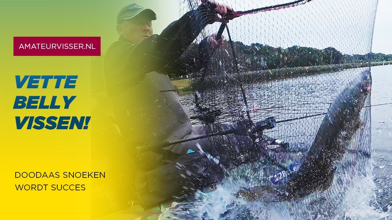 VERTICALEN op SNOEKBAARS en SNOEK vanuit de BELLYBOAT