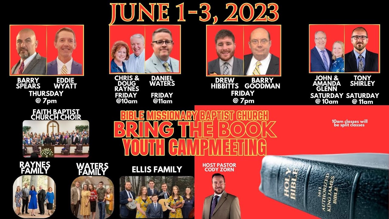 BRING THE BOOK YOUTH CAMPMEETING 2023 SATURDAY MORNING SERVICE