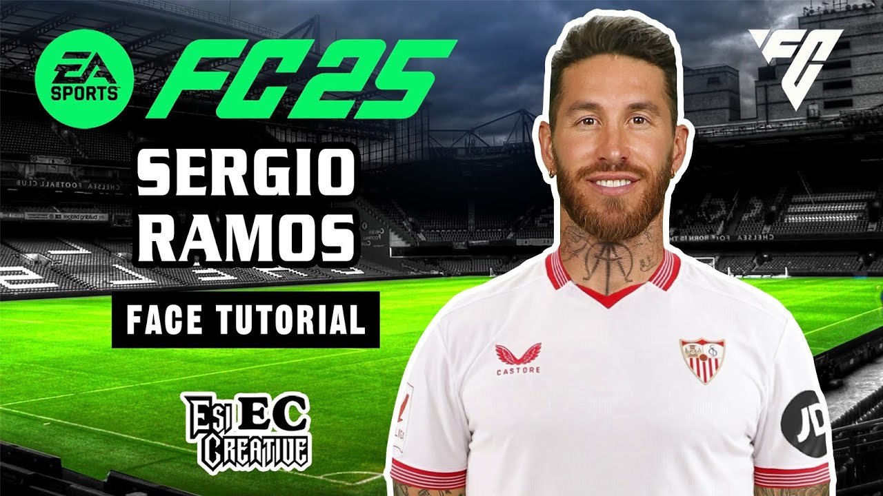 Sergio Ramos face tutorial creation EA FC 25 proclubs and creere mod.