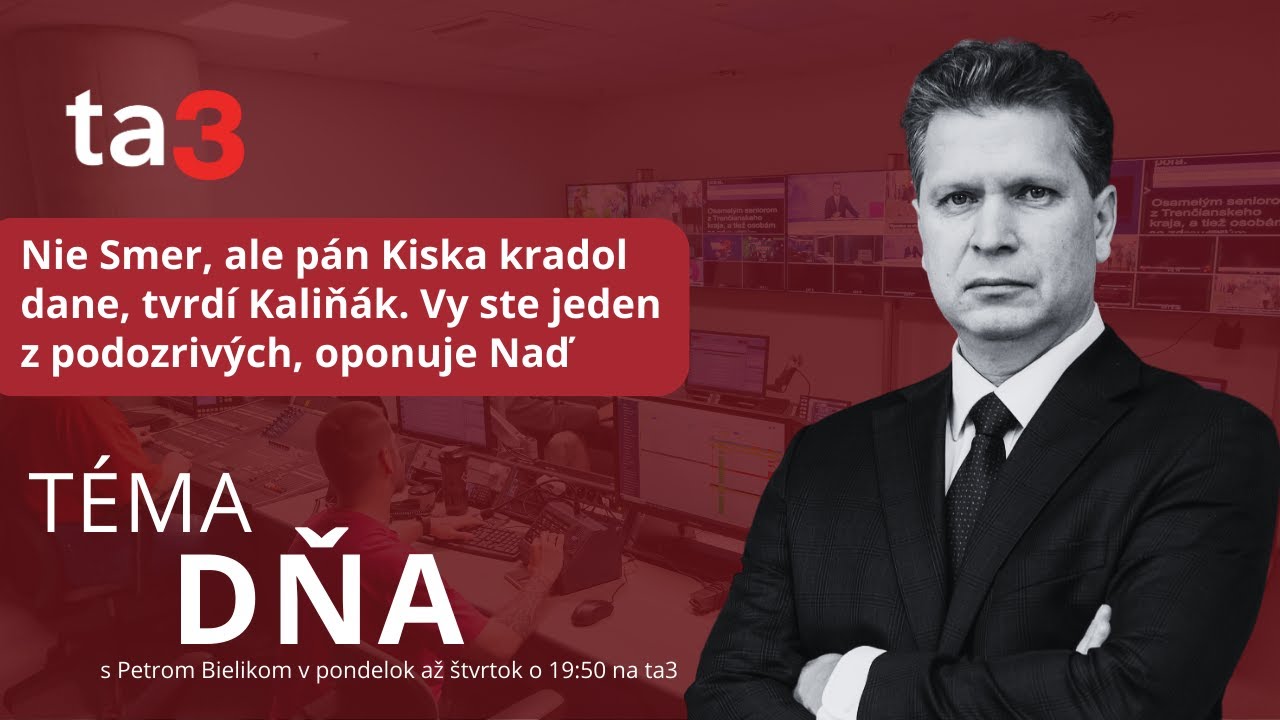 Nie Smer, ale pán Kiska kradol dane, tvrdí Kaliňák. Vy ste jeden z podozrivých, oponuje Naď