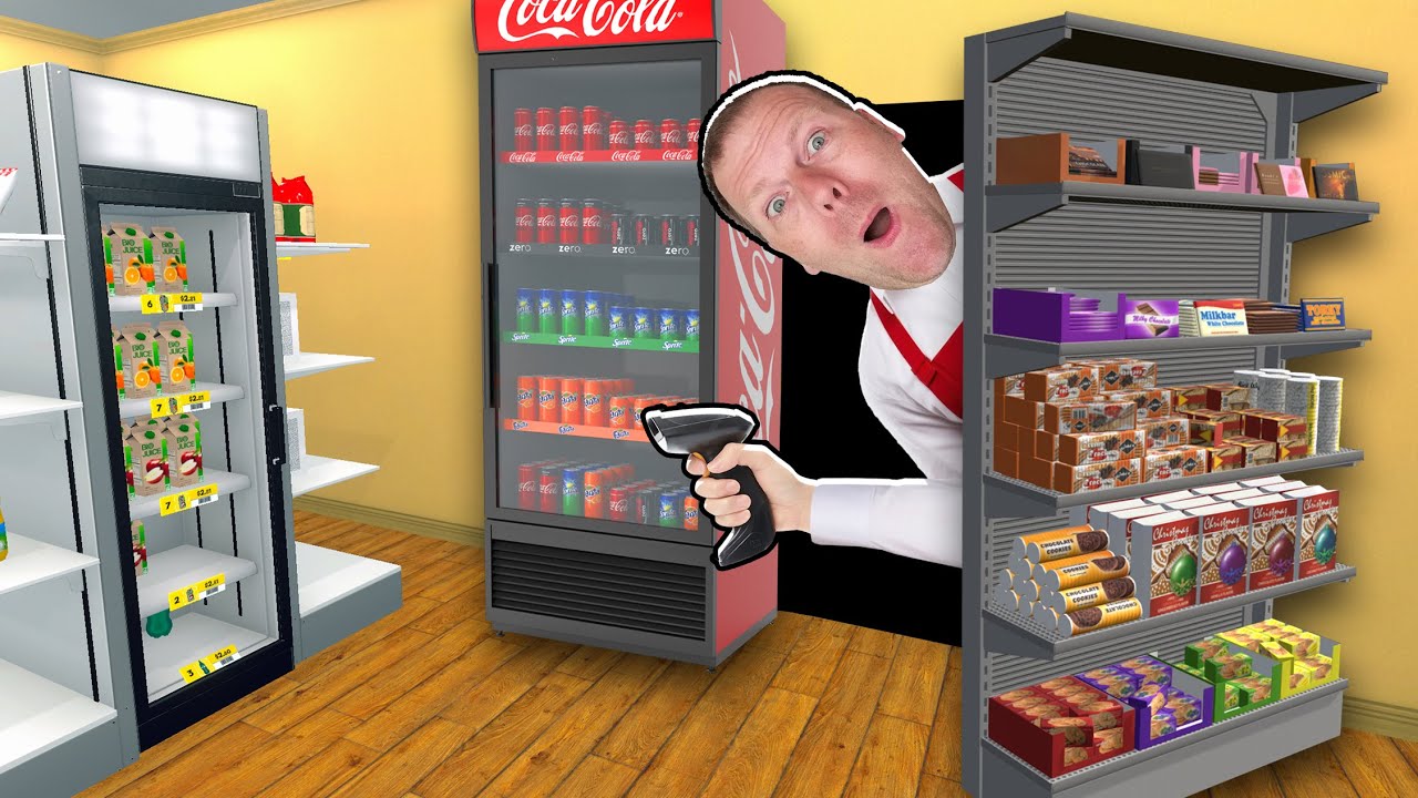 Jeg byggede et HEMMELIGT RUM i mit Supermarked! Supermarket Simulator (DEL 7)