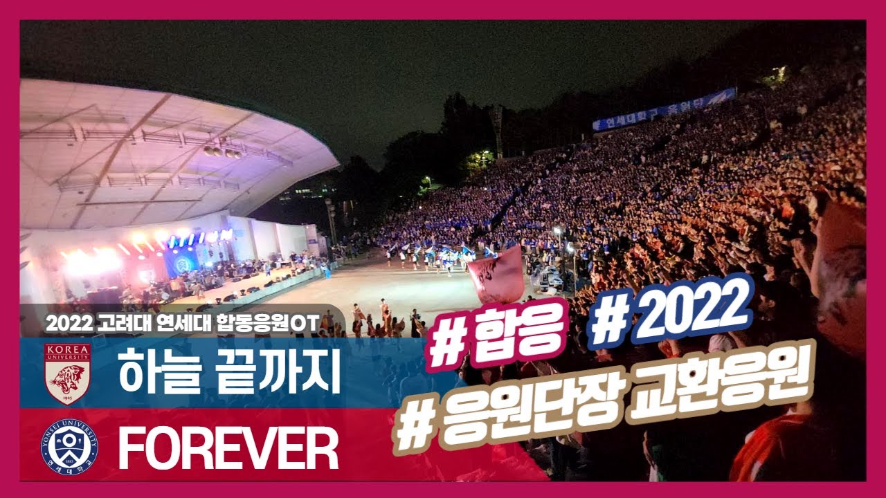 [2022 합동응원] 고려대 단장이 이끄는 '하늘 끝까지' & 연세대 단장이 이끄는 'FOREVER I 포에버'   -  합응 / 고연전 / 연고전