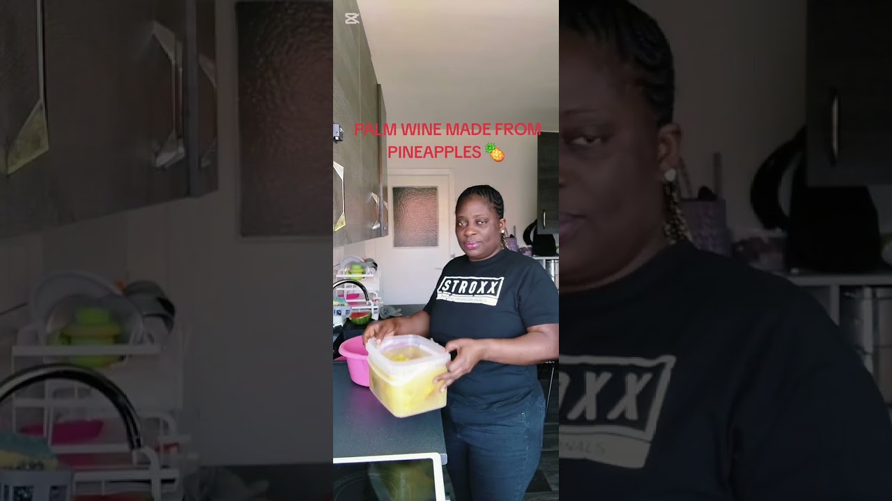 How to  use pineapples  to make palm 🌴 wine 🍷 