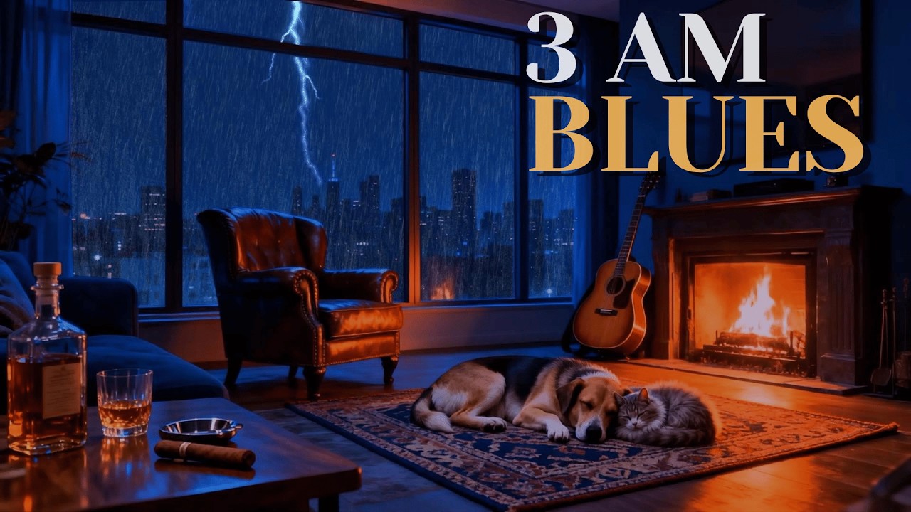 3AM Blues | Quiet Guitar While the Rain Takes Everything