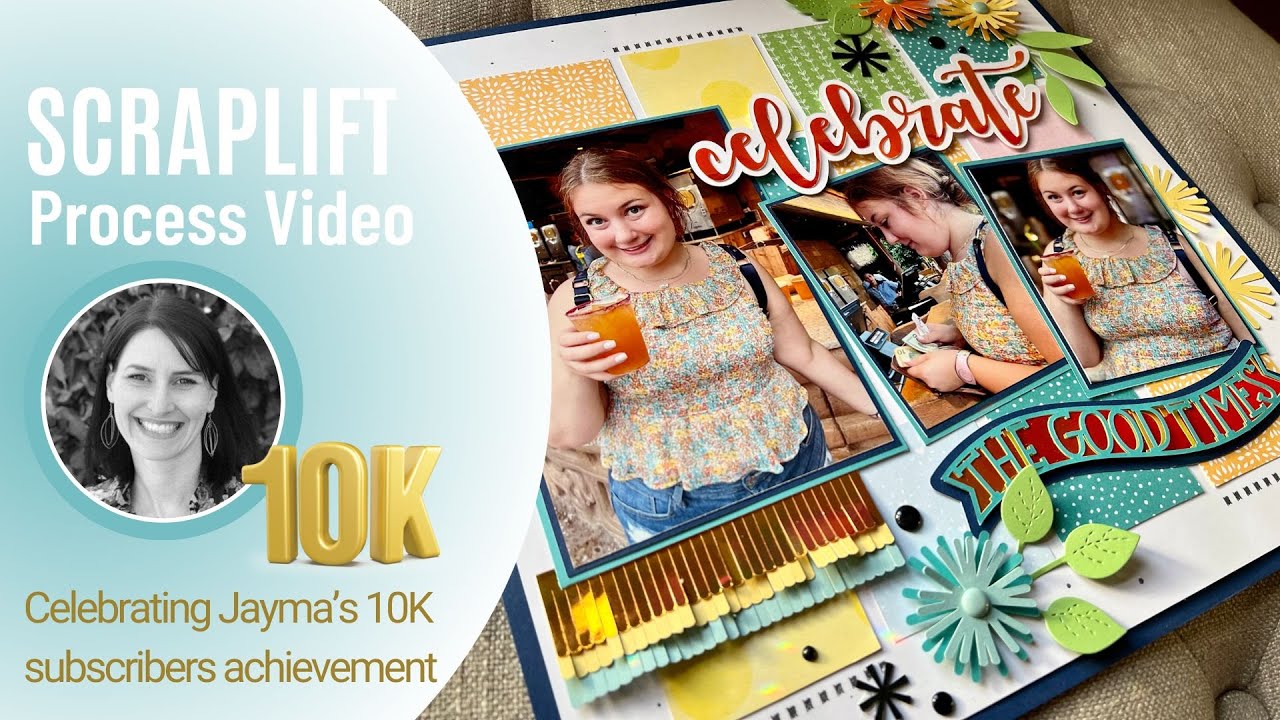 Using Patterned 6x6 Paper on a Layout | Scrapbook Page Idea | Celebrating Jayma's 10K Collab