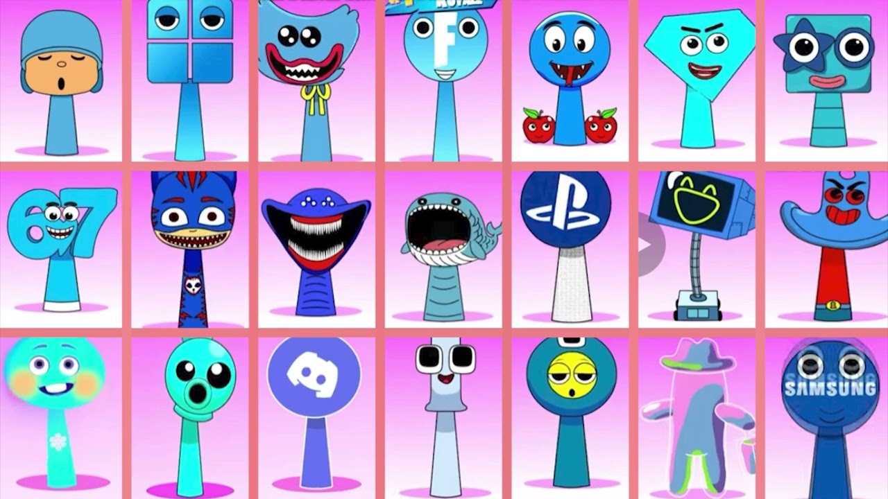Sprunki OC : Phase 1 to Phase 4 Pocoy,ppy, Tisha, Christmas, montagem, Homer, Eight, Simsons