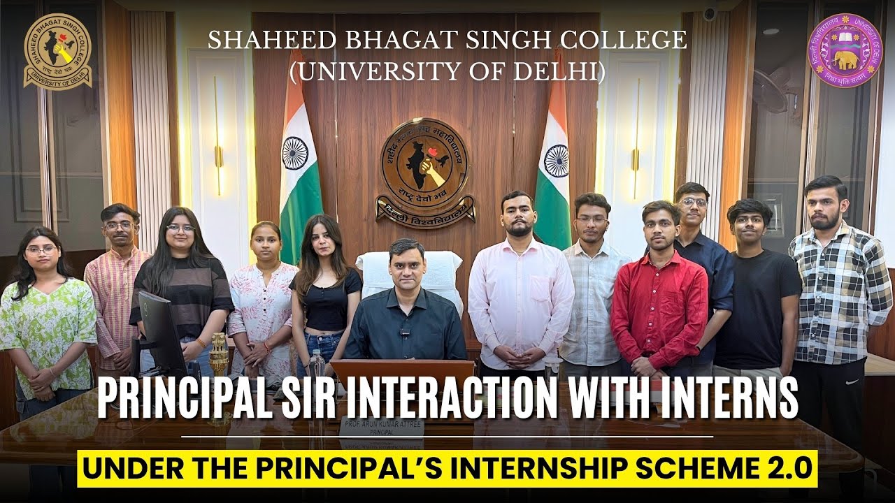 Principal Sir Interaction with Interns under the Principal’s Internship Scheme 2.0