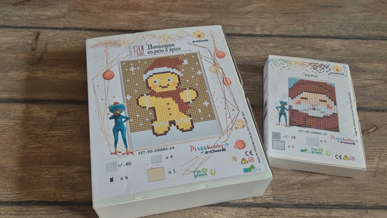 ☃️Nouvelle collection pixel - HO HO HO 🎅 #pixelart #pixel #pixelhobby #noel #arttherapy  