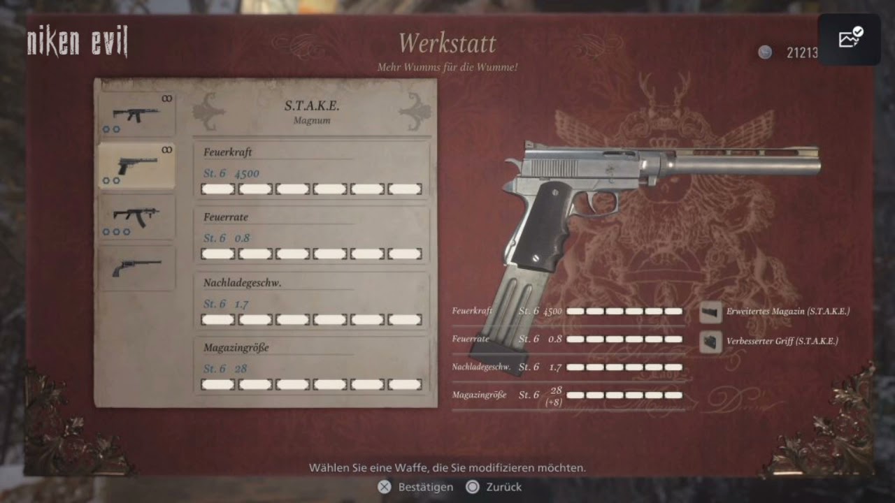tener munici&oacute;n infinita sin gastar LEI en resident evil village