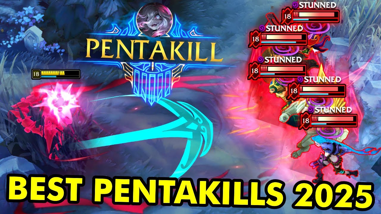 TOP 60 BEST LEAGUE OF LEGENDS PENTAKILLS OF 2025!