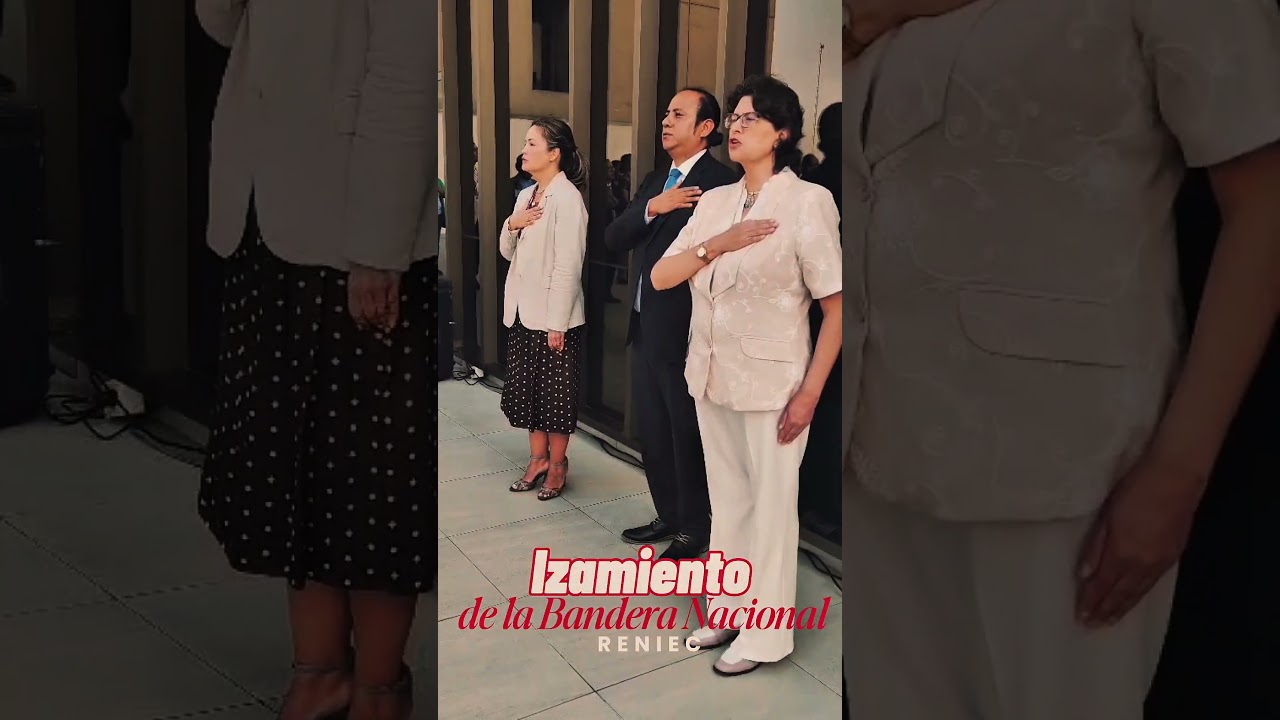 Honrando nuestros símbolos patrios 🇵🇪 | Izamiento de la Bandera Nacional