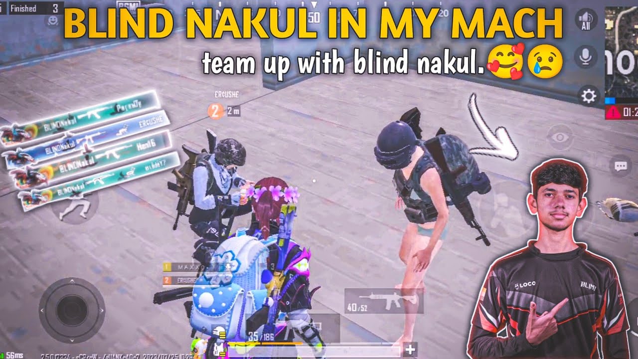 blind nakul in my mach.🥵 | I killed blind nakul |@NakuL blind esports gameplay video