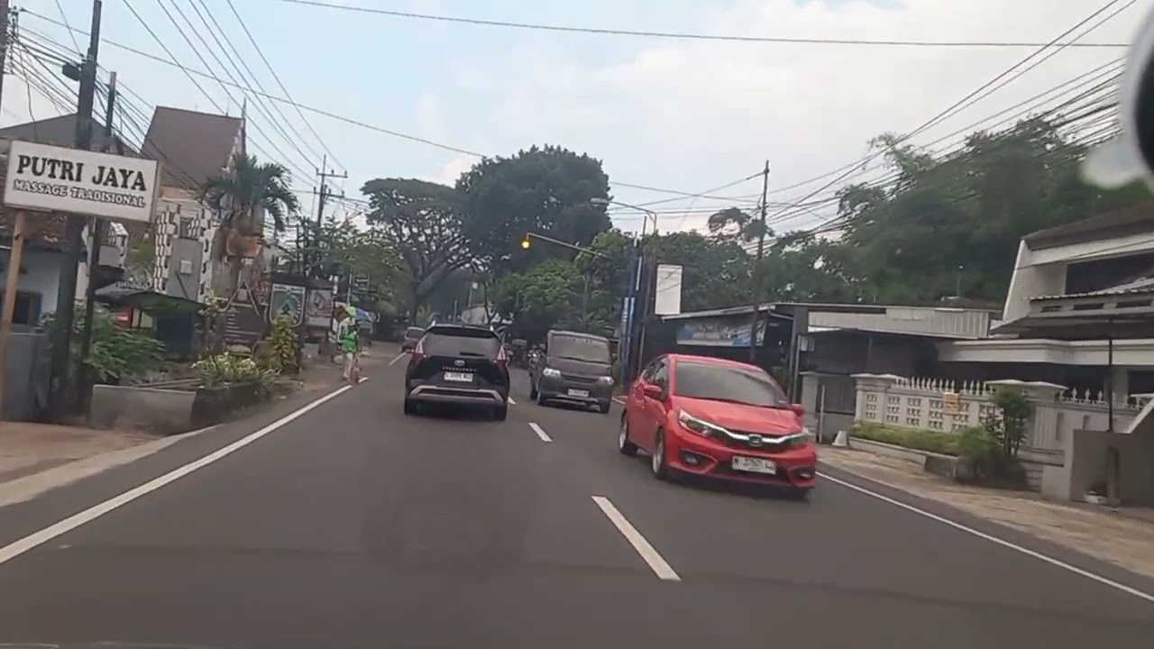 INDONESIA- Driving around District street Batu Malang East Java