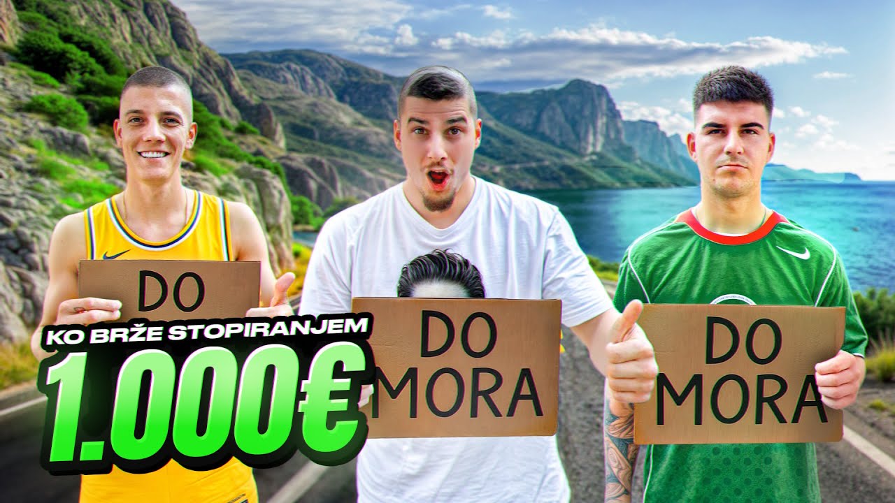 TAKMICENJE KO CE PRVI DO MORA STOPIRANJEM! “nagrada 1000€*