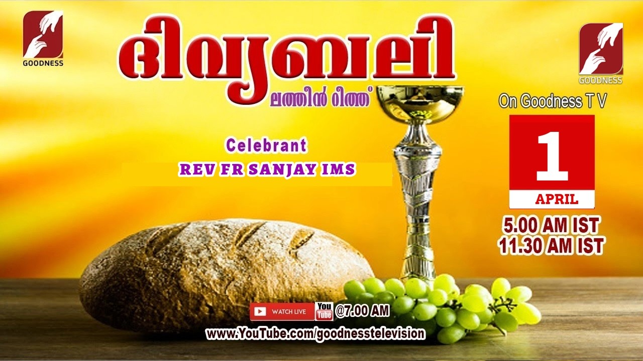 HOLY MASS MALAYALAM 01 APR 2026 | LATIN MASS | REV FR SANJAY IMS |TODAY LIVE MASS |GOODNESS TV