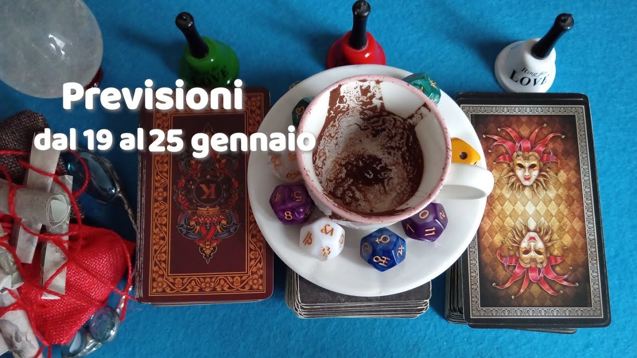 ❤️☕Dal 19 al 25 GENNAIO  FONDI di CAFFE' e PREVISIONI con Tarocchi ! Trionfano le novità !