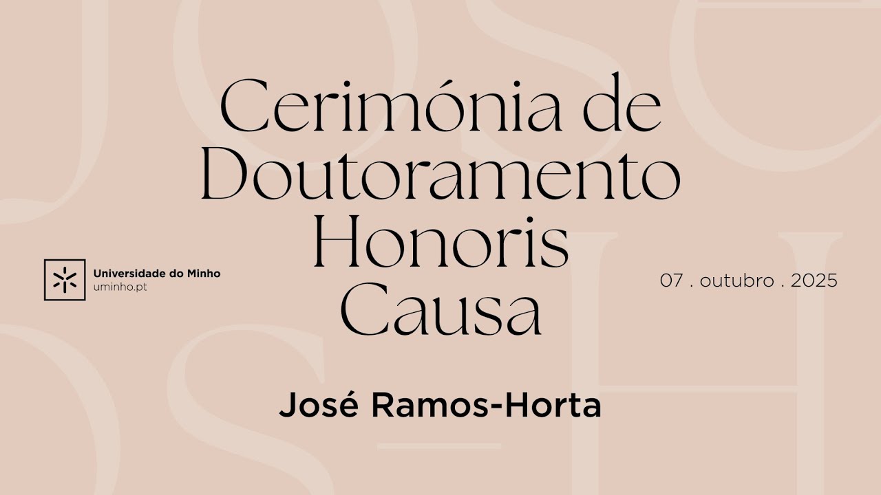 Doutoramento Honoris Causa a José Ramos-Horta