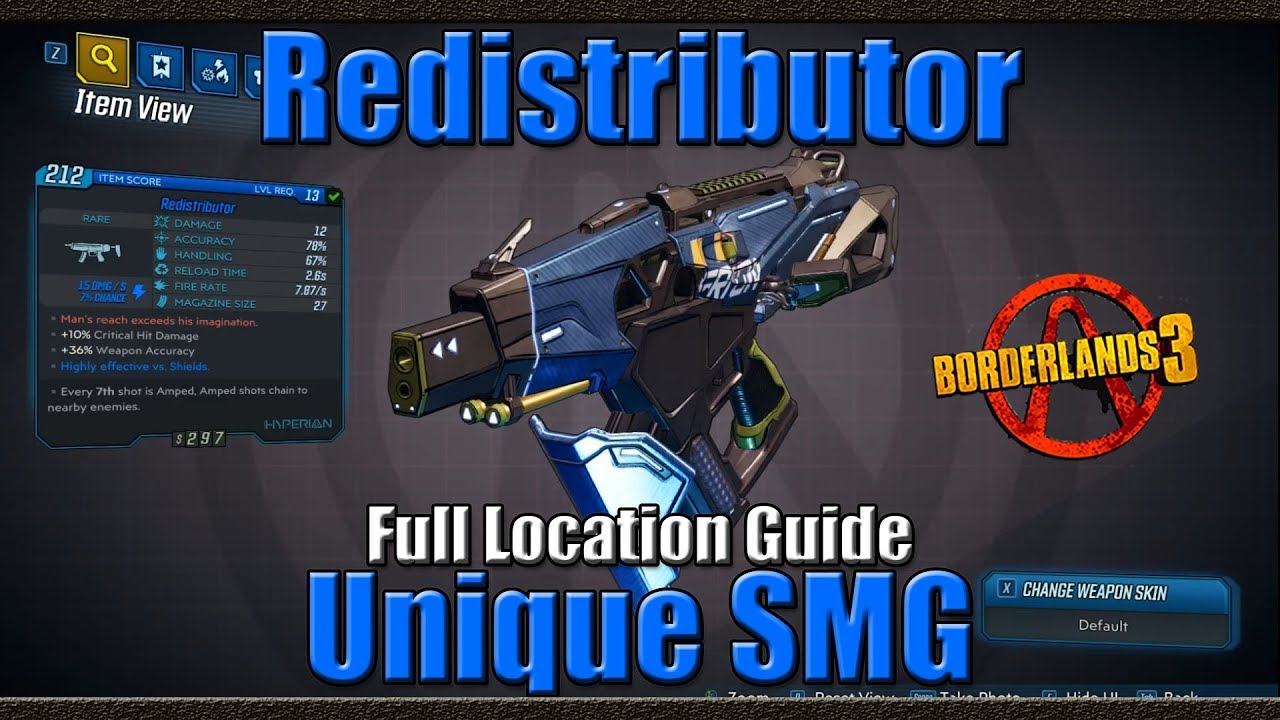 Borderlands 3 | The Redistributor | Unique SMG | Full Location Guide