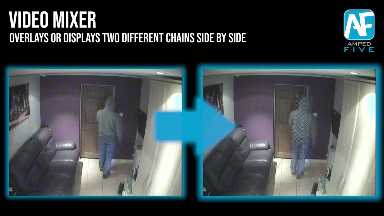 Video Mixer: Overlay Two Videos in Amped FIVE
