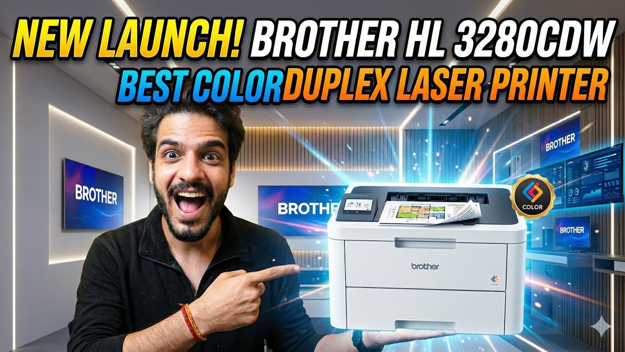 🔥NEW LAUNCH BROTHER HL 3280CDW⚡  Best Duplex Color Laser printer IN 2026 for office