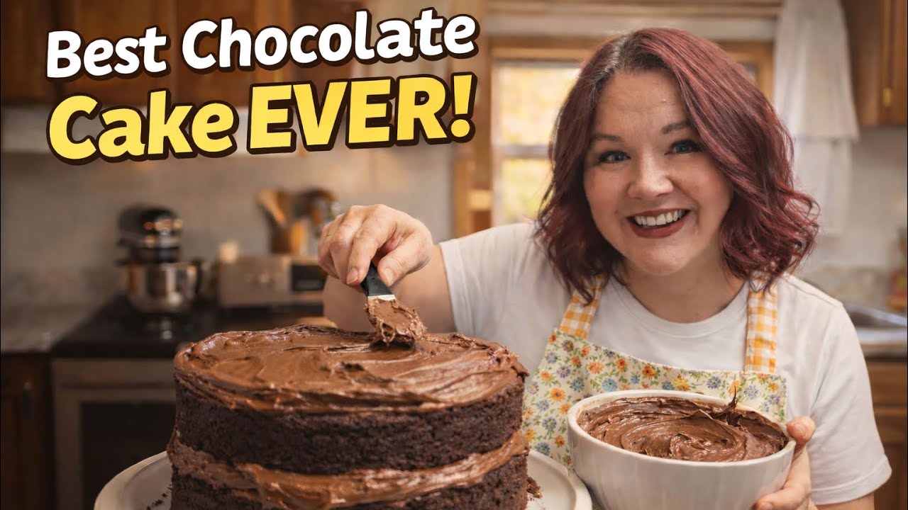 👉 The BEST From-Scratch Chocolate Cake with Cream Cheese Frosting (So Moist!)