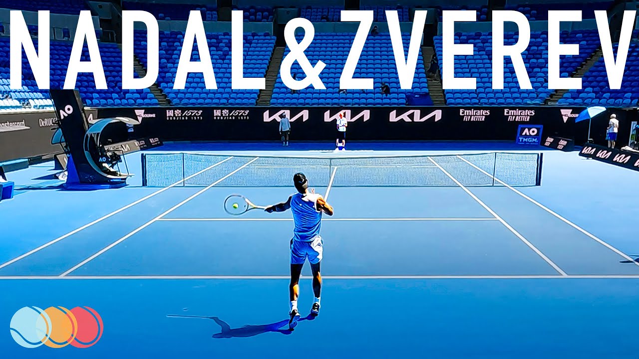 Rafael Nadal & Alexander Zverev Intense Practice 2022
