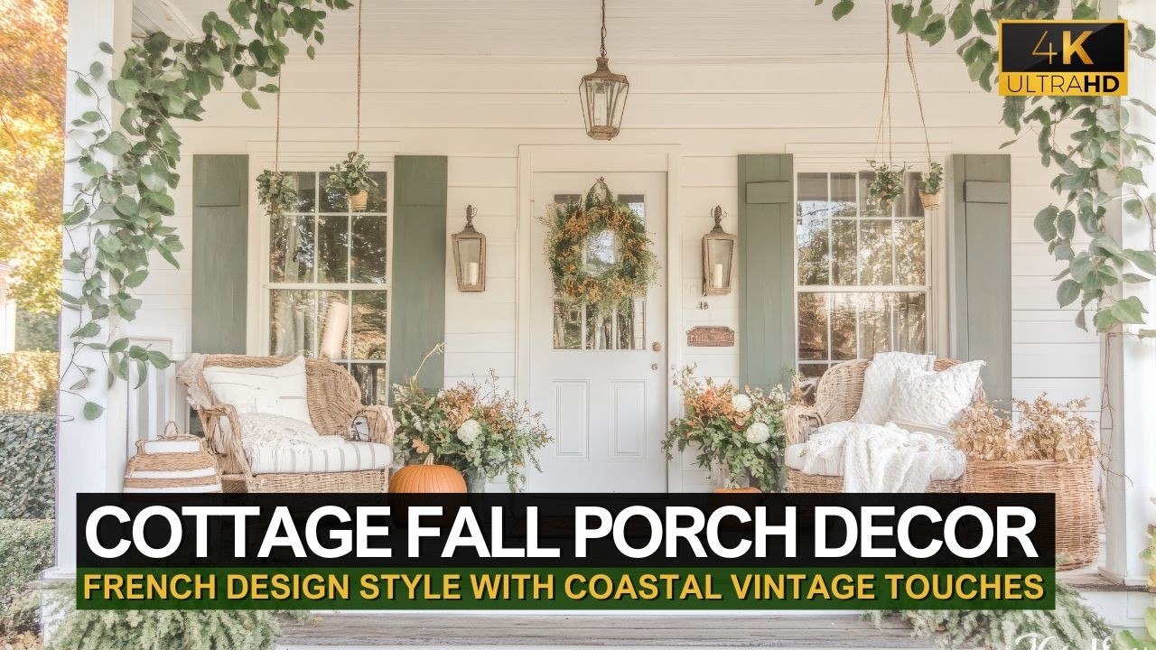 Декор французского коттеджа осенью: бюджетные идеи с прибрежными винтажными штрихами