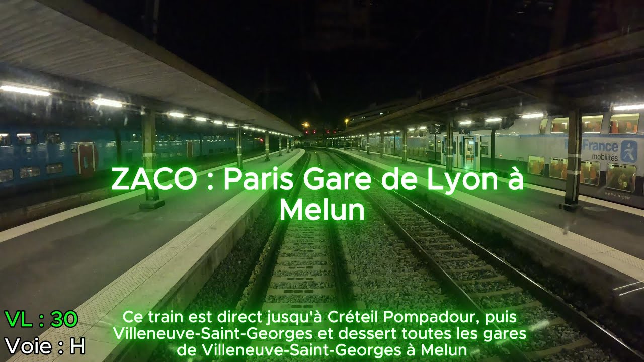 Cab Ride | RER D ZACO | Paris Gare de Lyon Surface à Melun