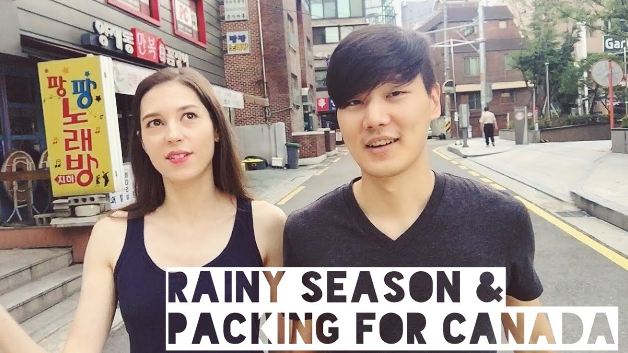 2hearts1seoul (규호와 세라): Rainy Season & Packing for Canada 장마 & 캐나다 갈 준비 (자막 CC)
