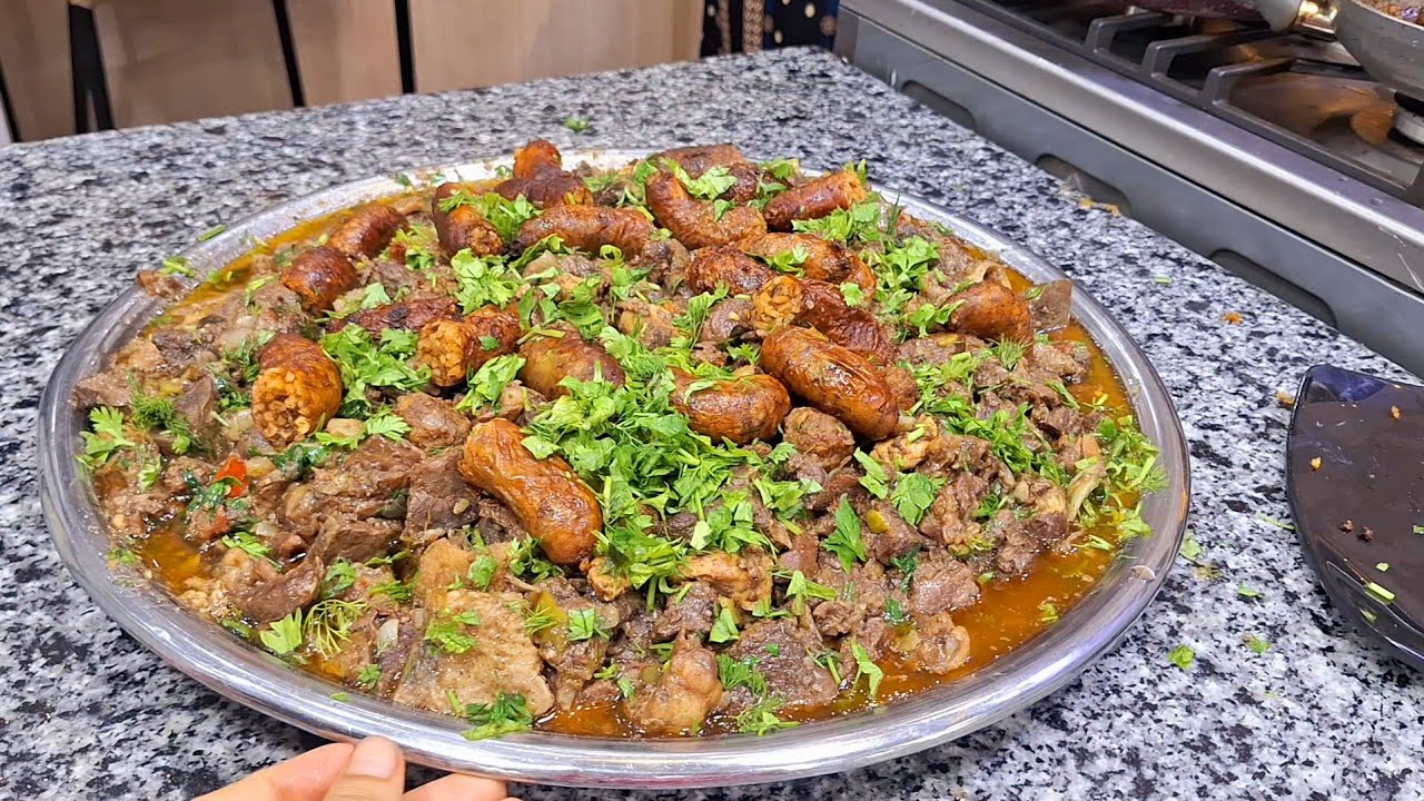 افخم طريقة عمل صنية المدبح (المسمط) مفيش انضف من كده ❤️