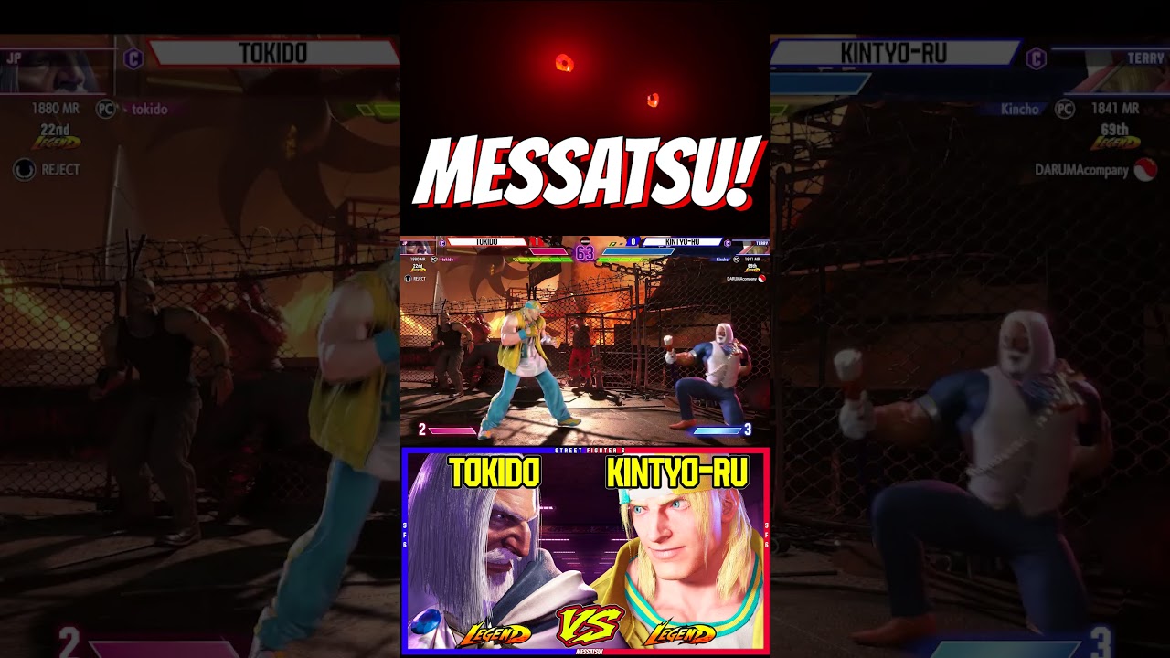 SF6 Tokido (JP) VS Kintyo-ru (Terry)💥Messatsu!💥スト6💥Street fighter 6💥Shorts