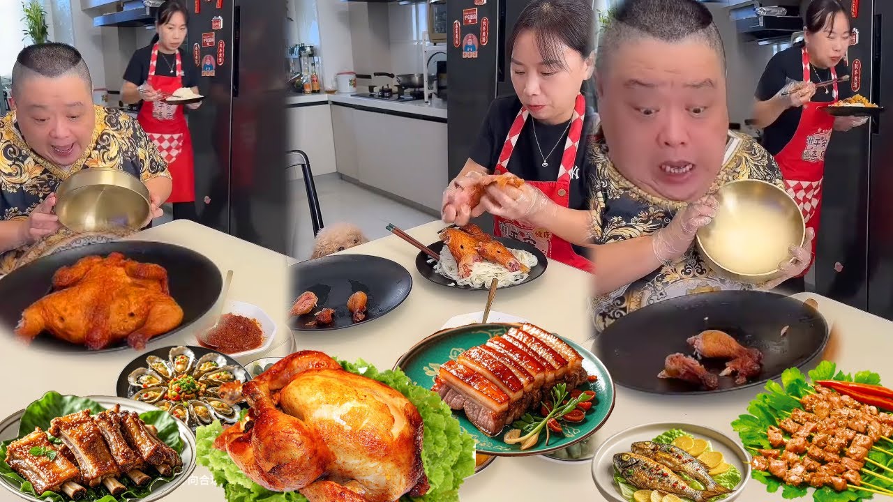 自私老公想獨吞燒雞，我把肉全部吃光，他只搶到兩根雞腿【胖嫂美食】