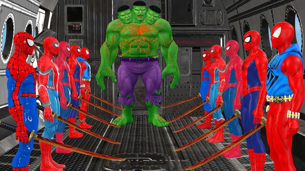 🔴Game Playing Spider Man Sword Attack Hulk Rescue Treasure vs Superman vs Batman vs Game Spider-Man