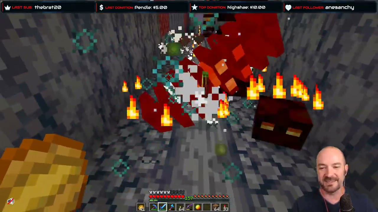 Hermitcraft Stream! Hoglin Farm and Cyclops work!