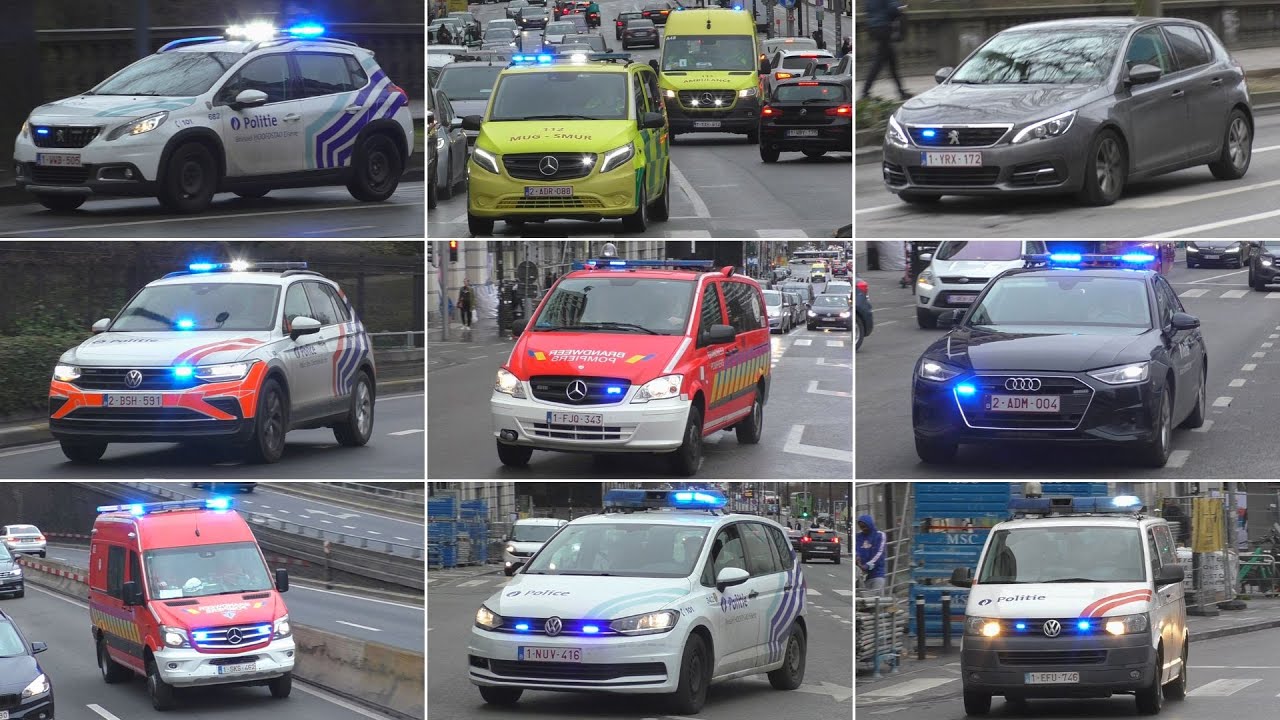 [Compilatie] Veel Hulpdiensten met spoed in Brussel - Services d'urgence à Bruxelles! [#3]