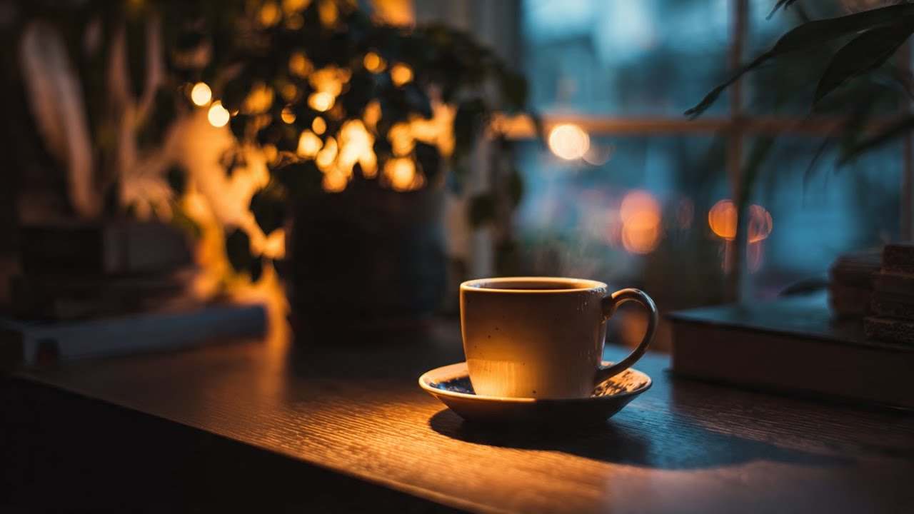 ☕Warm Relaxing Jazz Music with Cozy Coffee Shop for Working, Studying, Sleeping
