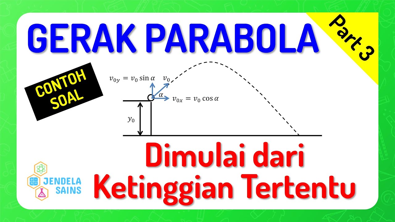 Gerak Parabola • Part 3: Contoh Soal Gerak Parabola Dimulai dari Ketinggian Tertentu