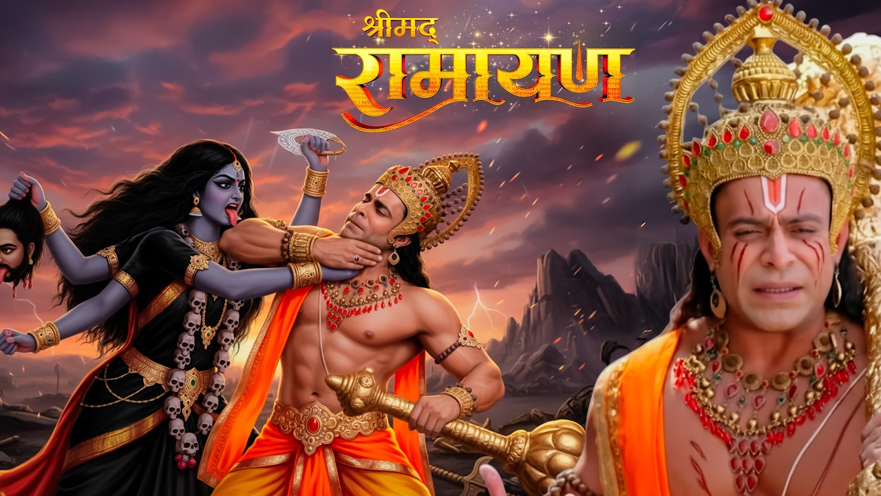 माँ काली का रुद्र रूप, हनुमान जी पर हुआ भयानक प्रहार ! || Shrimad Ramayan | Full Episode ||