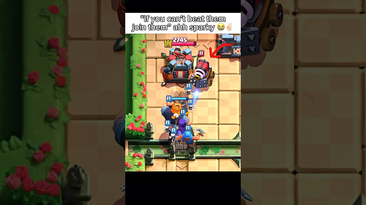 Sparky Switched Sides 🫩🥀 #clashroyale