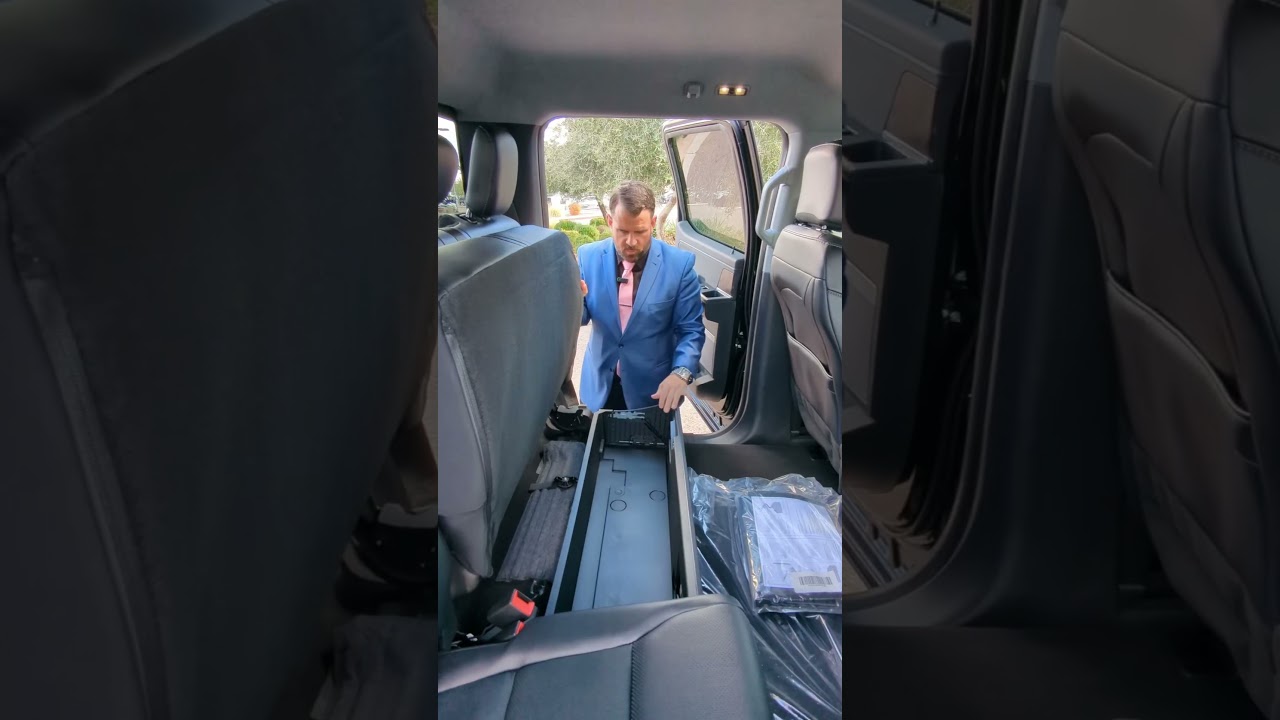 2024 F-250 Superduty under seat storage. 