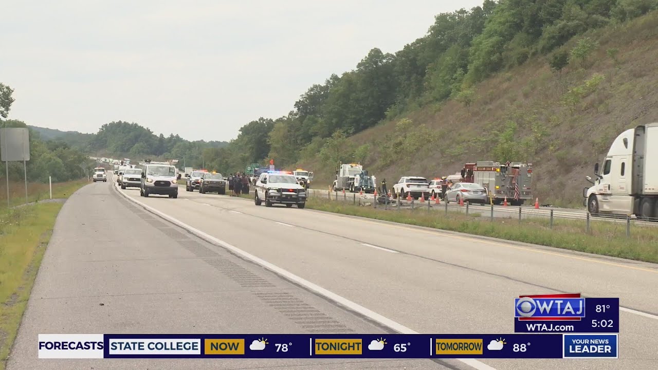 One dead after multi-vehicle crash on I-99 in Blair County