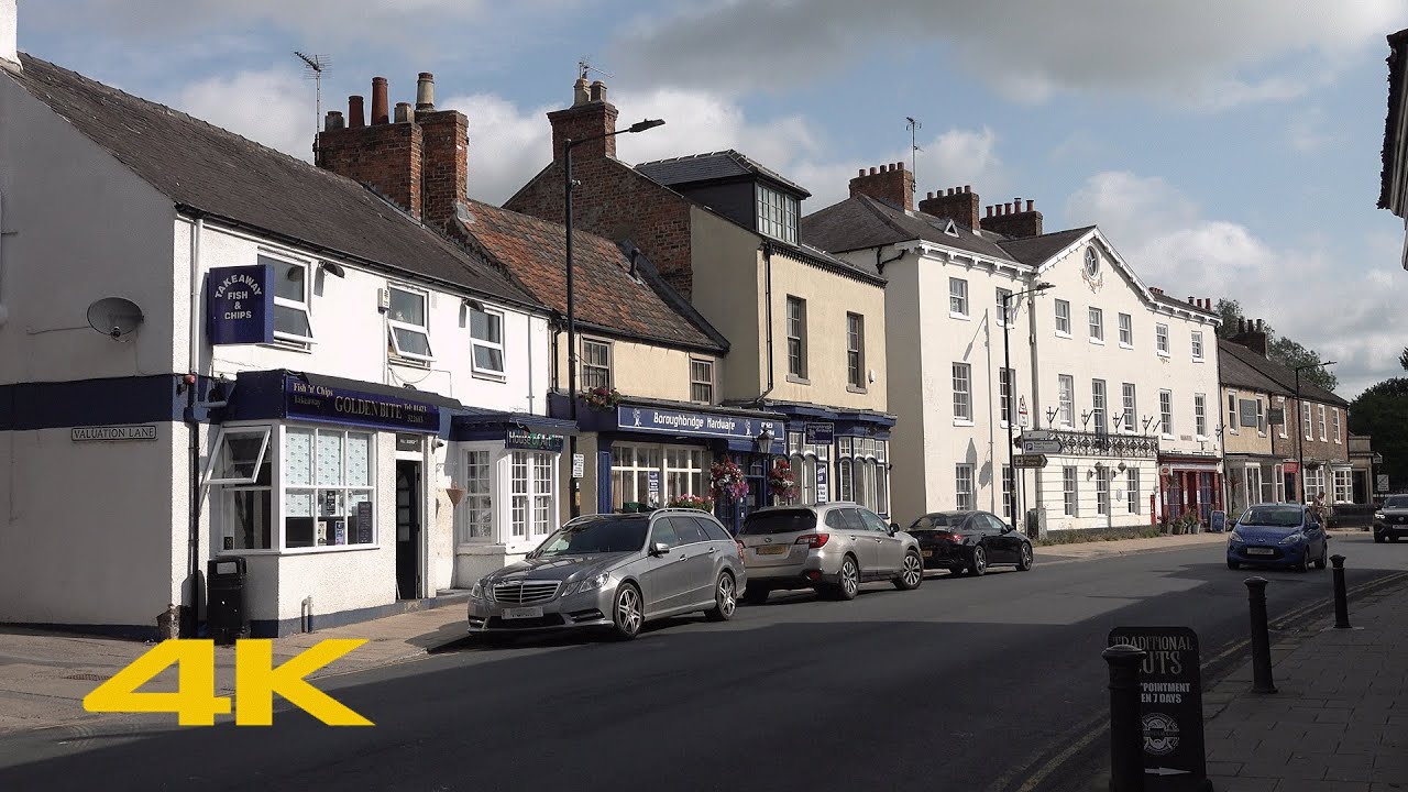 Boroughbridge Walk: Town Centre【4K】