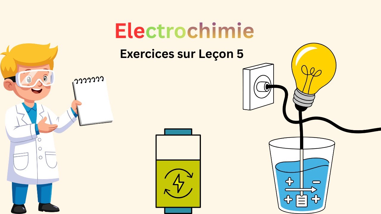 🔋⚡ تدريبات الباب الرابع كيمياء ثانوية عامة | Electrochimie – الدرس الخامس| مسائل محلول