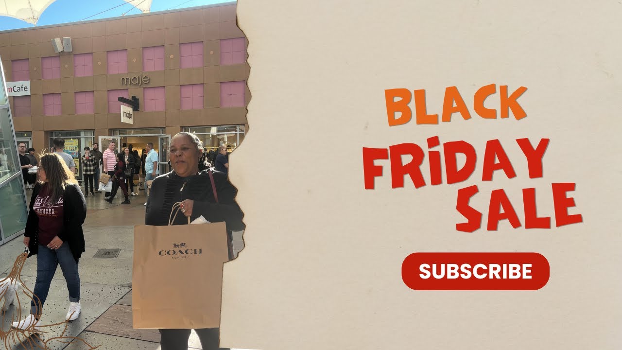 Black Friday shopping at the North Premium Outlets Mall in Las Vegas