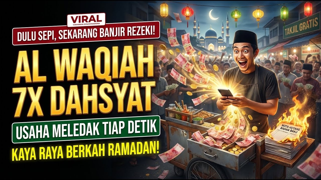 SANGAT TENANG & DAMAI! Cerita Malam Al Waqiah 7x Pengundang Rezeki Deras Puasa