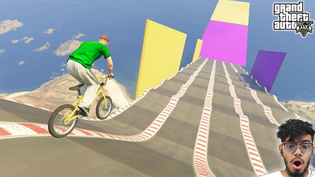 997.777% IMPOSSIBLE Cycle Mega Ramp Challenge in GTA 5!