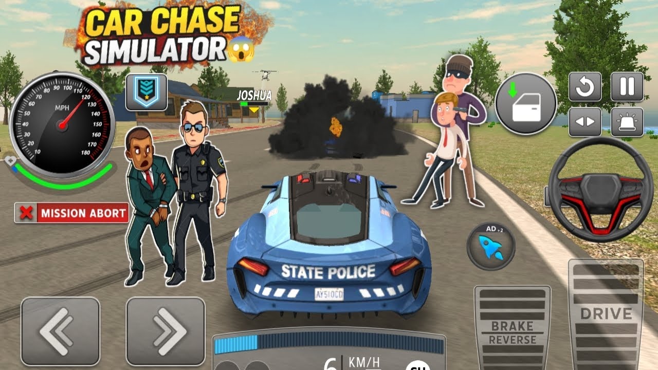 Ultimate Police Chase Simulator 3D | AndroidPolice Car Mission Gameplay | High Speed Chase