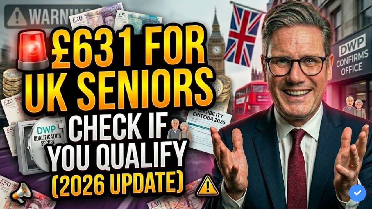 🚨DWP Confirms &pound;631 for UK Seniors &mdash; Check If You Qualify (2026 Update)
