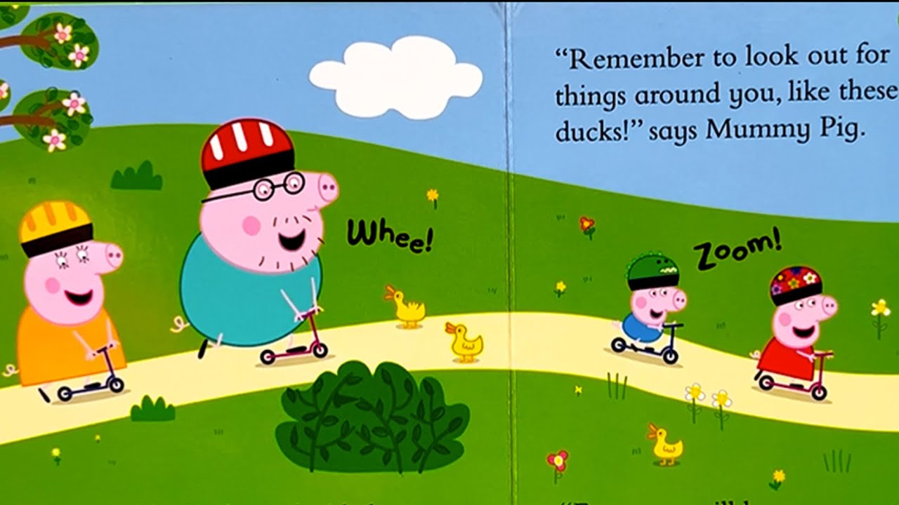 Peppa Pig: Peppa’s Scooter Fun 🛴 Read Aloud Book For Children & Toddlers|Let’s Ride Along With Peppa