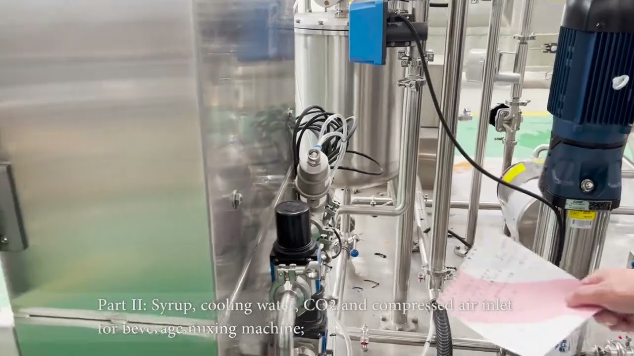 Preparation before start up - carbonated drinks filling machine